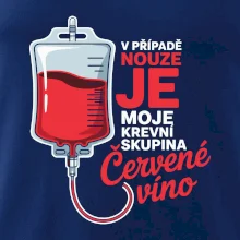V případě nouze je moje krevní skupina červené víno