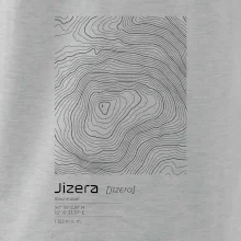 Jizera - vrstevnice v obdélníku