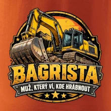 Bagrista muž který ví kde hrábnout
