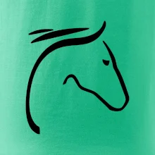 Kůň - hlava silueta