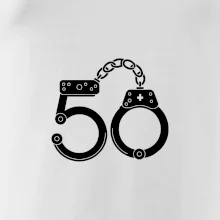 Narozeninové tričko pro policajta - pouta 50