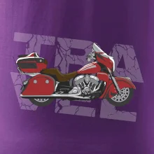 Cestovní motorka Amerika červená