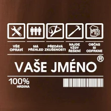 Vaše jméno - čárový kód