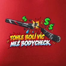 Zlomená hokejka bolí víc než bodycheck