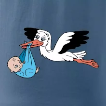 Čáp a miminko - kluk (Hana-creative)