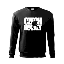 Czech hockey - nápis s hokejistou - Mistrovství světa v ledním hokeji 2026