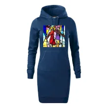 Vitráž - Ježíš a kříž