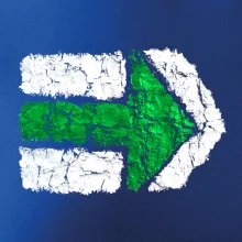 Párová turistická značka zelená