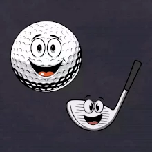 Parové triko - Golfová hůl a míček