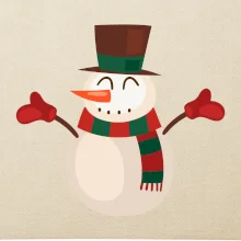 Vánoční sněhulák