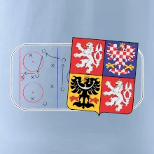 ČR znak na ledě