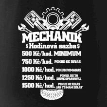 Mechanik - hodinová sazba