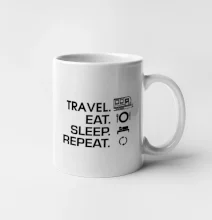 Eat sleep travel - Velký  přívěs