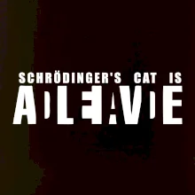 Schrödinger's Cat ADLEIAVDE - dead and alive