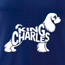 Kavalír king Charles španěl nápis v těle