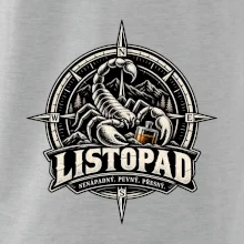Listopadový štír v kompasu s whisky