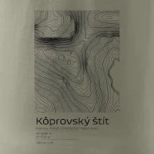 Kôprovský štít - vrstevnice v obdélníku