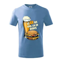 Pivo a burger vím co je dobrý