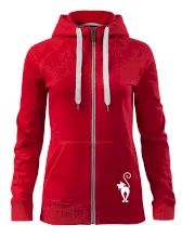 Zamilovaná kočka zezadu