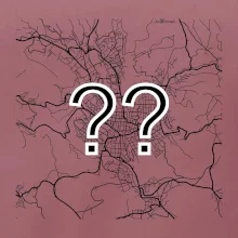 Mapy měst černobílé - Vaše město