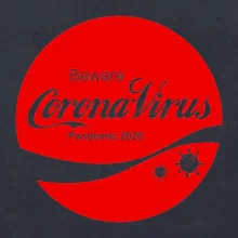 Corona virus pandemic logo