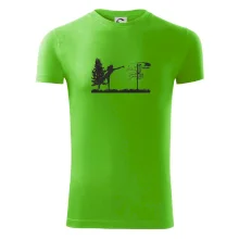 Disc golf - žena černý obrázek