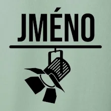 Jméno a nápis na zádech - stage crew