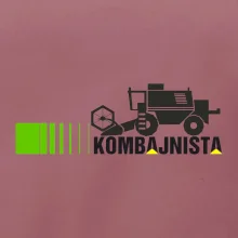 Kombajnista zelená a žlutá