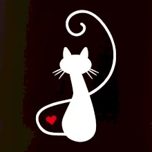 Zamilovaná kočka zpředu