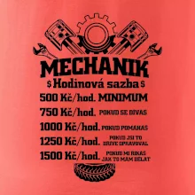 Mechanik - hodinová sazba