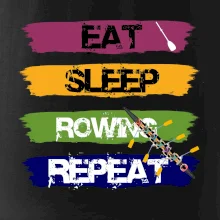 Eat sleep rowing repeat barevné