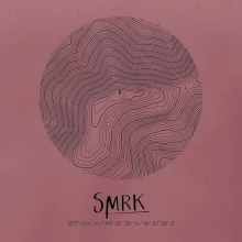 Smrk - vrstevnice v kruhu