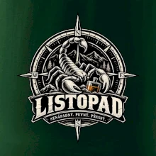 Listopadový štír v kompasu s whisky
