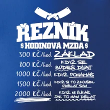 Hodinová mzda řezník