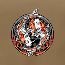 Yin & Yang Koi kapr - oranžový