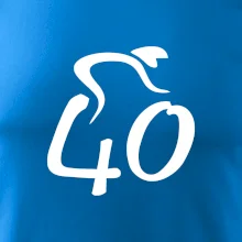 Cyklista slaví čtyřicítku (40)