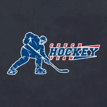 Czech hockey team - hokejista + nápis - Mistrovství světa v ledním hokeji 2025