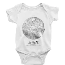 Severák - vrstevnice v kruhu