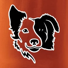 Border kólie obrys hlavy