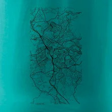 Černobílá mapa Liberec