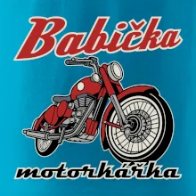 Babička motorkářka
