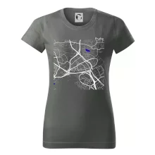 Praha - 14100 mapa s vodními toky