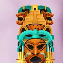 Mayové maska s pyramidou