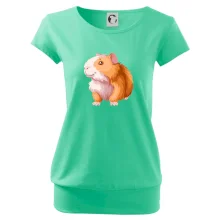 Morče - kreslené, bílo oranžové