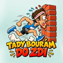 Maratonec tady bourám do zdi