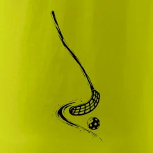 Minimalistická florbalka s míčkem