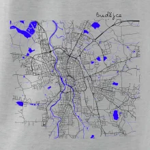 Budějce  - Mapa s vodními toky