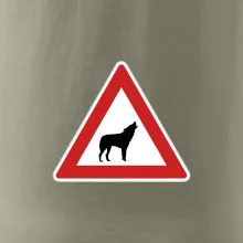 Dopravní značka - Pozor vlk