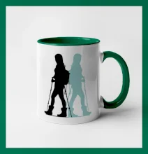 Nordic walking figury - žena