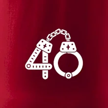 Narozeninové tričko pro policajta - pouta 40